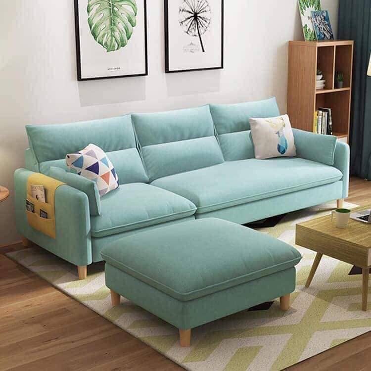 Mẫu ghế sofa vải đẹp, hiện đại trong không gian phòng khách